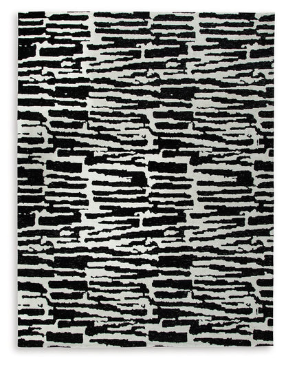 Bramshaw - Black / Ivory - Large Rug - 8' x 10'