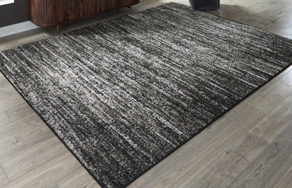 Abageal - Black / White - Medium Rug - 5' x 7'