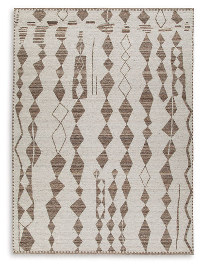 Brettler - Beige / Brown - Extra Large Rug - 10' x 14'