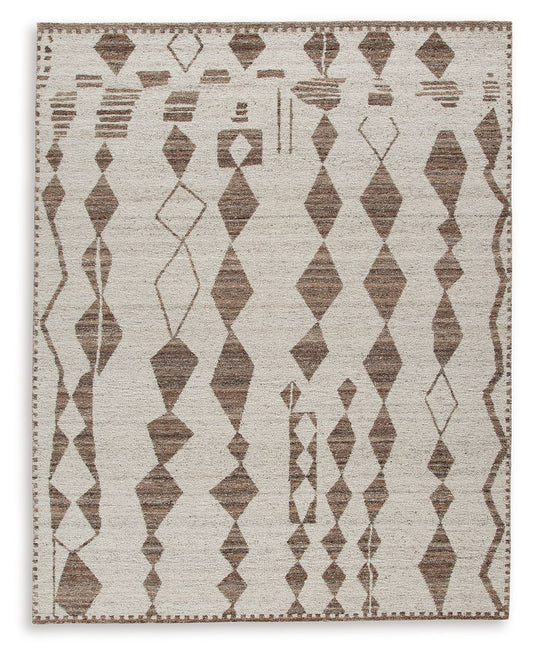 Brettler - Beige / Brown - Large Rug - 8' x 10'