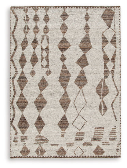 Brettler - Beige / Brown - Medium Rug - 5' x 7'