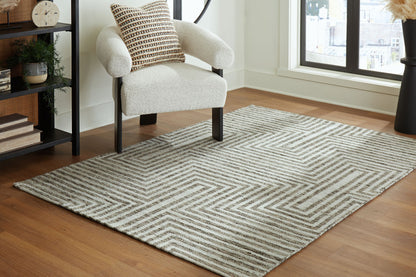 Jossen - Ivory / Gray - Medium Rug - 5' x 7'