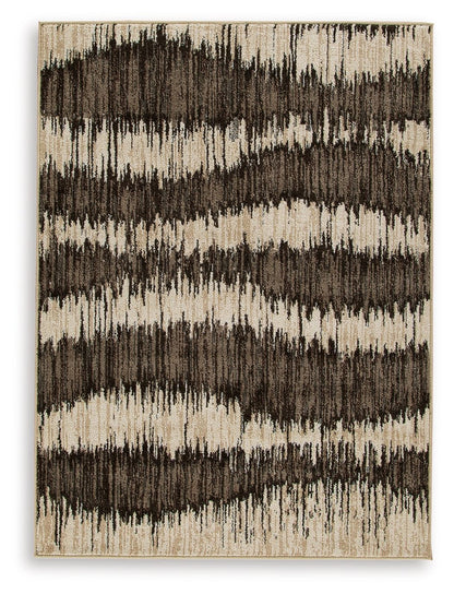 Keradon - Cream / Brown - Large Rug - 8' x 10'