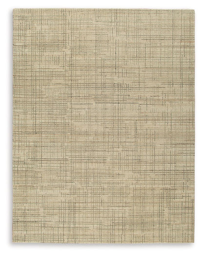 Janston - Ivory / Gray / Tan - Large Rug - 8' x 10'