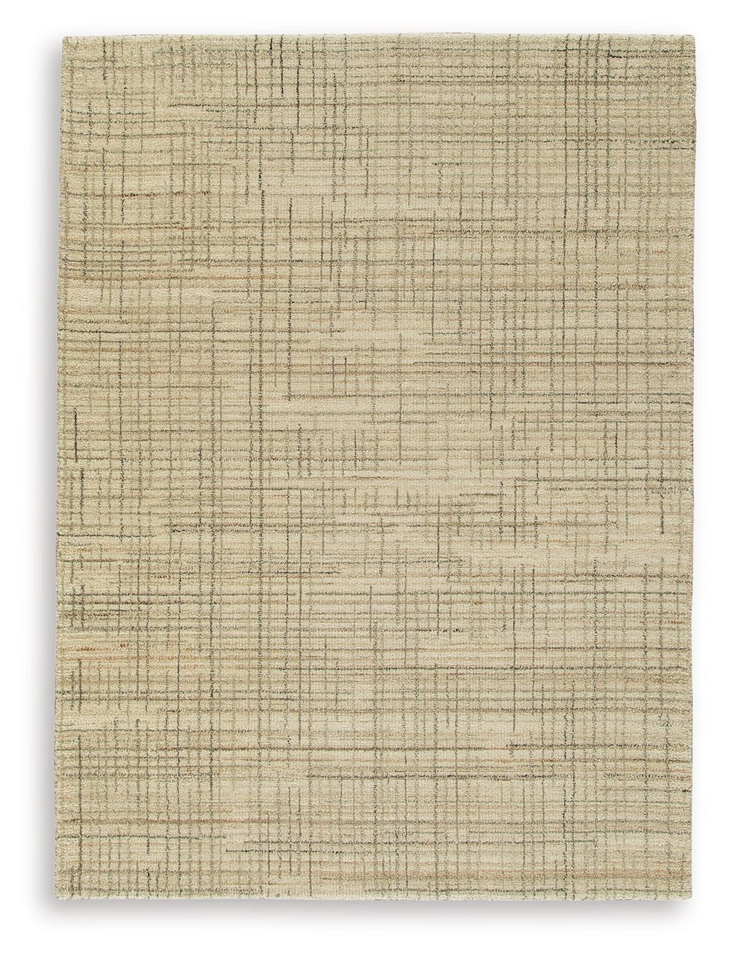 Janston - Ivory / Gray / Tan - Medium Rug - 5' x 7'