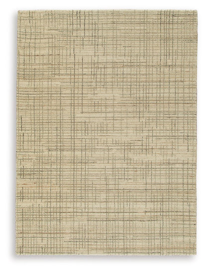 Janston - Ivory / Gray / Tan - Medium Rug - 5' x 7'