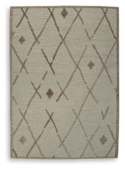 Guyford - Beige / Brown - Medium Rug - 5' x 7'