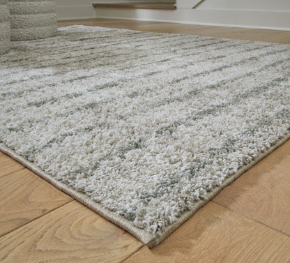 Laddway - Cream / Green - Large Rug - 8' x 10'