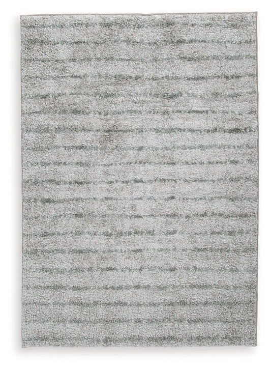 Laddway - Cream / Green - Medium Rug - 5' x 7'