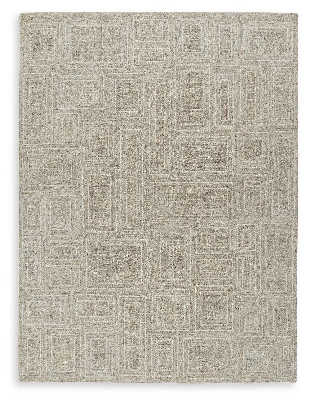 Brickburgh - Gray / Ivory / Honey - Large Rug - 8' x 10'