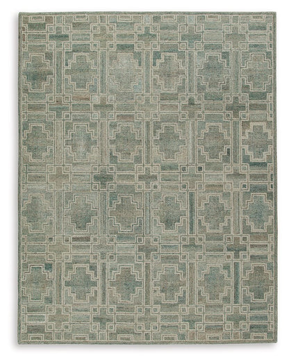 Jossland - Green / Iory - Large Rug - 8' x 10'