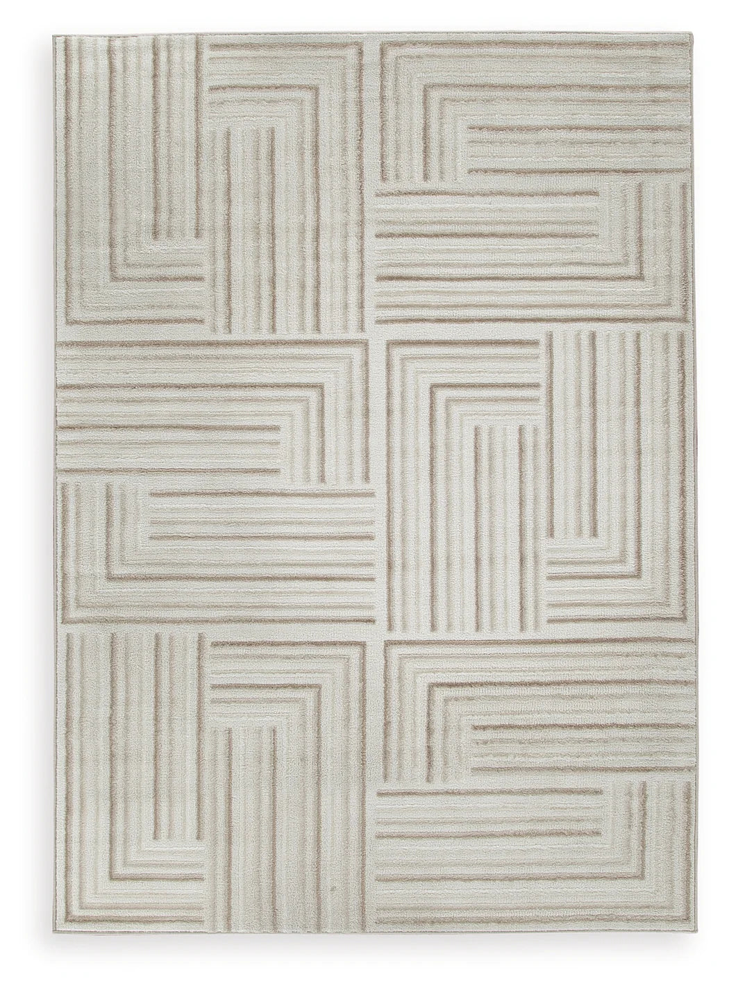 Darmondard - Cream / Taupe - Large Rug - 8' x 10'