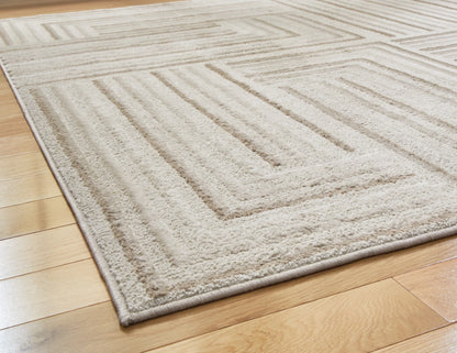 Darmondard - Cream / Taupe - Large Rug - 8' x 10'