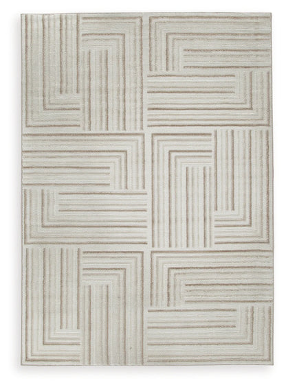 Darmondard - Cream / Taupe - Medium Rug - 5' x 7'