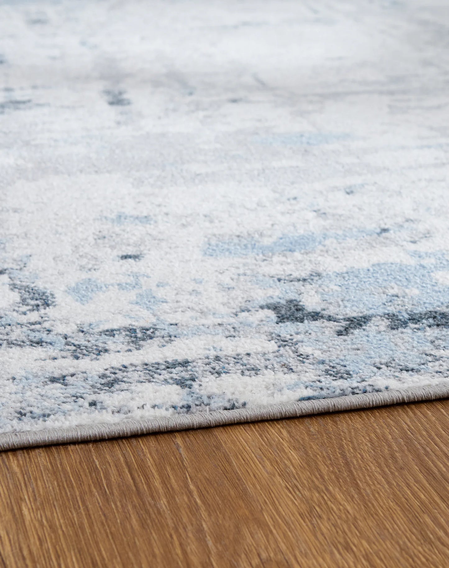 Emertonly - Blue / White / Gray - Washable Large Rug - 8' x 10'