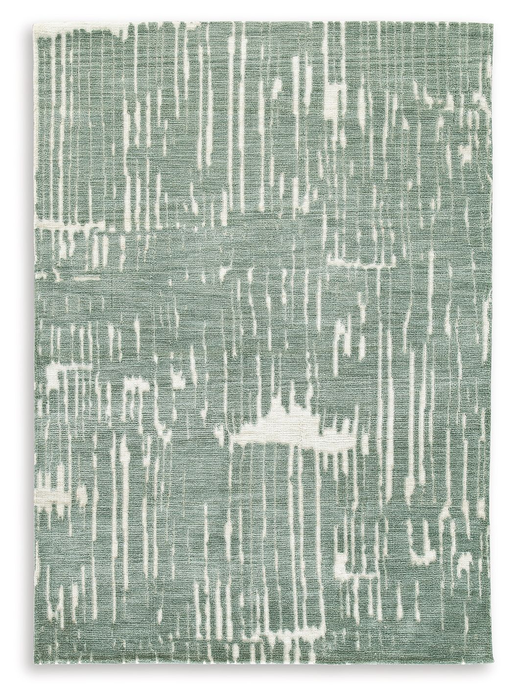 Cayworth - Teal / White - Medium Rug - 5' x 7'