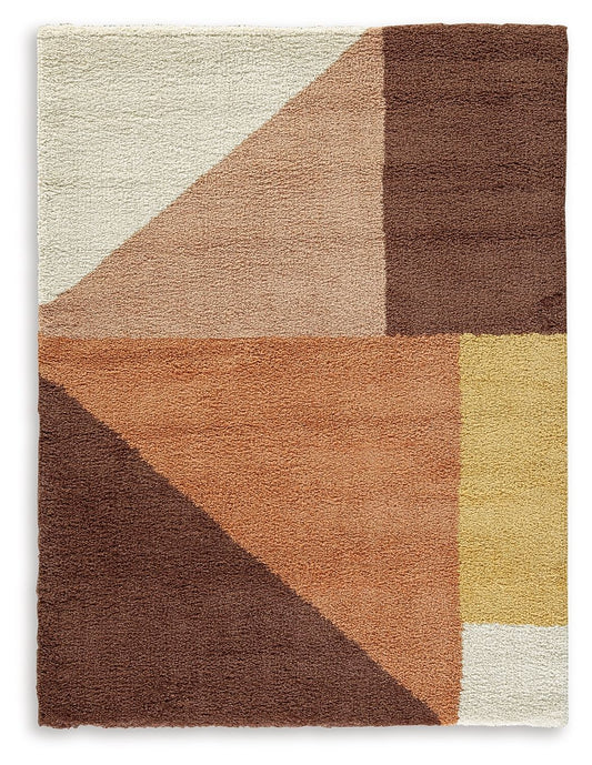 Gailmore - Cream / Pink / Ocher - Large Rug - 8' x 10'