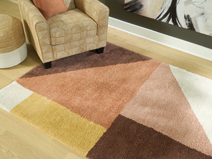 Gailmore - Cream / Pink / Ocher - Large Rug - 8' x 10'