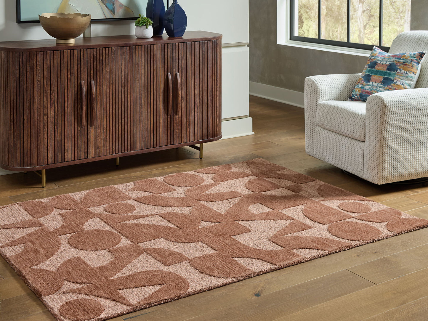 Perrenton - Clay - Medium Rug -  5' x 7'