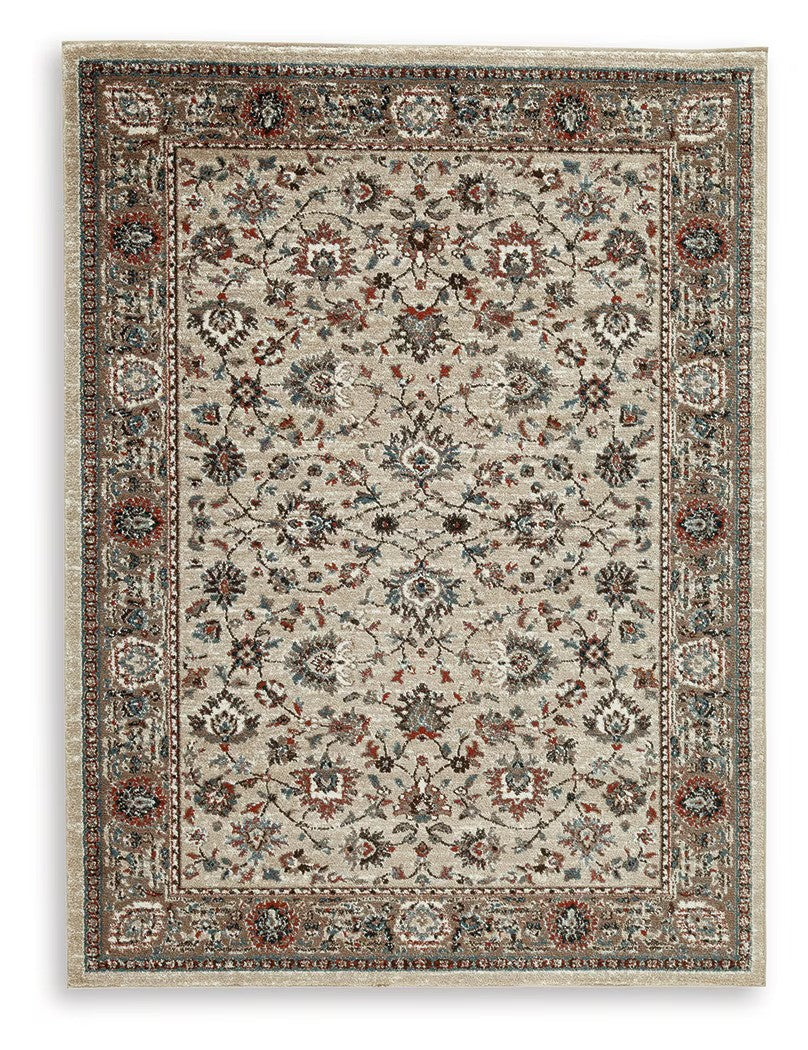 Beritham - Blue / Brown / Beige - Medium Rug - 5' x 7'