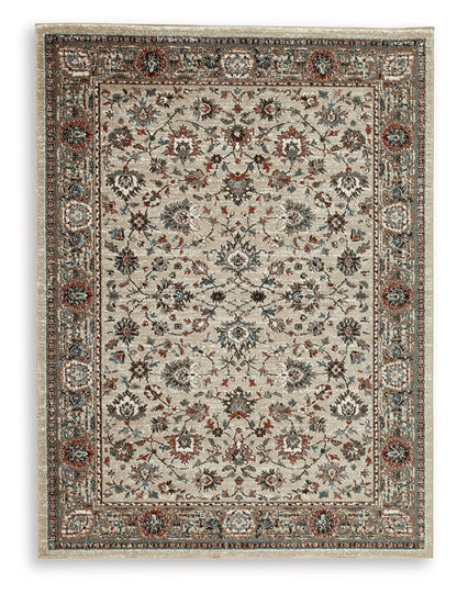 Beritham - Blue / Brown / Beige - Medium Rug - 5' x 7'