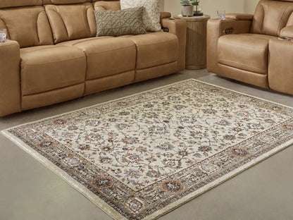 Beritham - Blue / Brown / Beige - Medium Rug - 5' x 7'