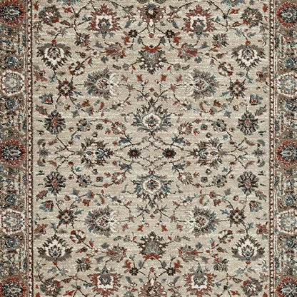 Beritham - Blue / Brown / Beige - Medium Rug - 5' x 7'