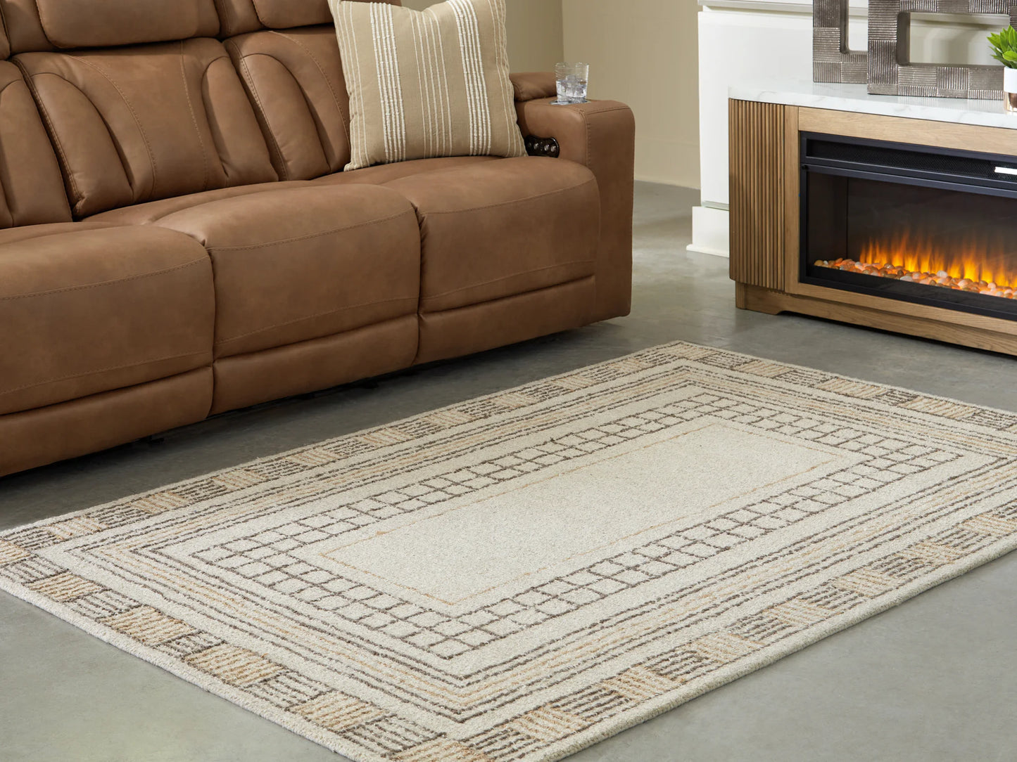Idaman - Taupe / Brown - Medium Rug