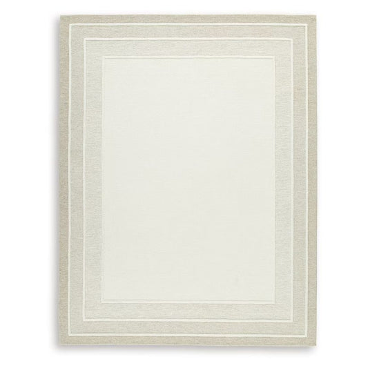 TeeLGan - Ivory / Tan - Extra Large Rug - 10' x 14'