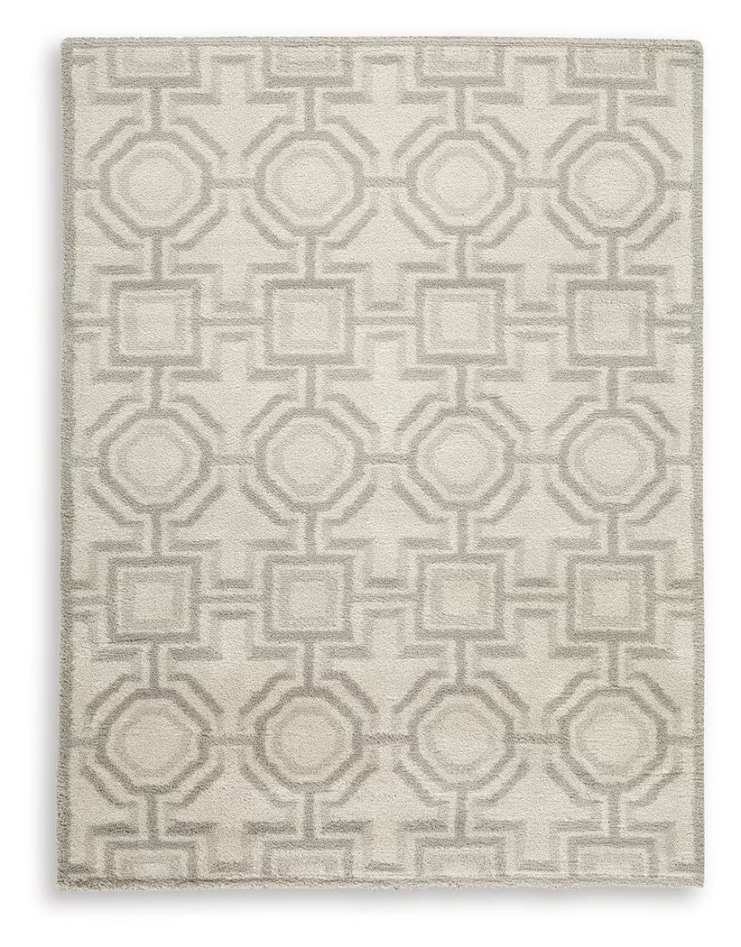 Maconville - Ivory / Gray - Medium Rug - 5' x 7'