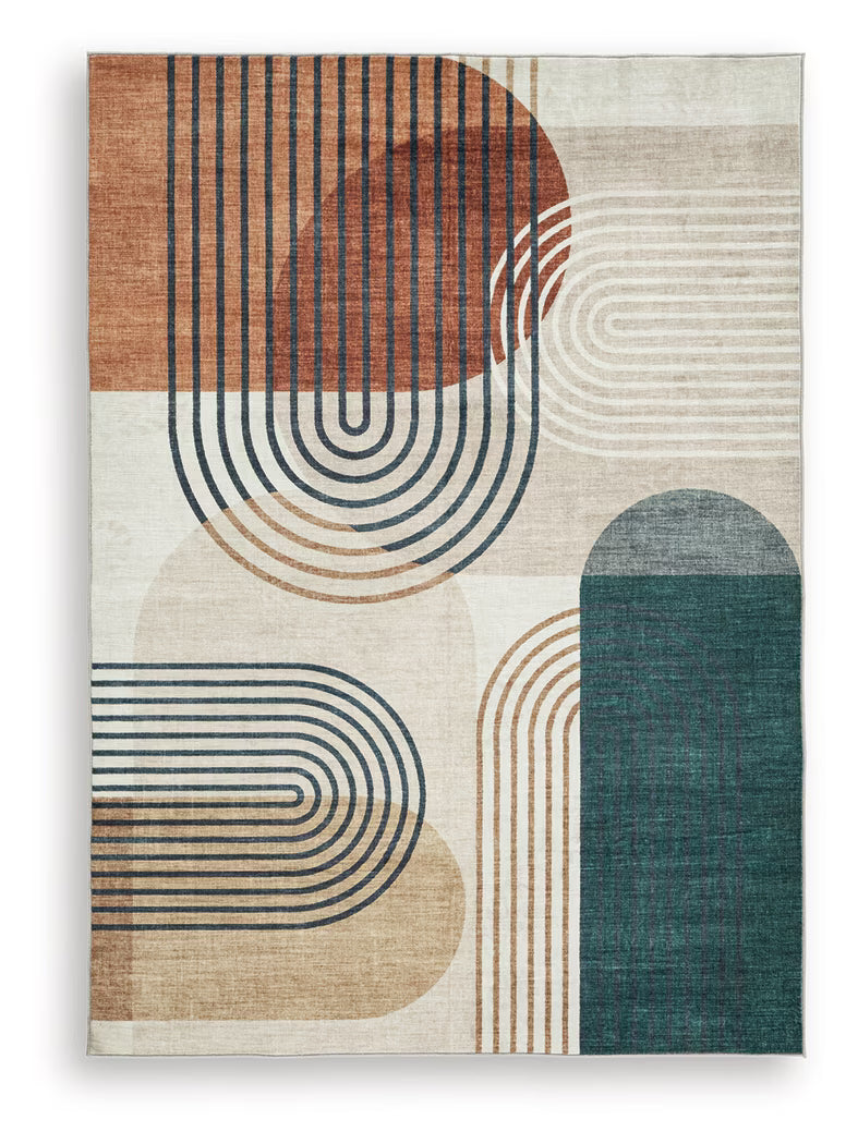 Farrendale - Multi - Washable Medium Rug - 5' x 7'