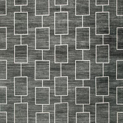 Elderland - Black / Gray - Washable Large Rug - 8' x 10'