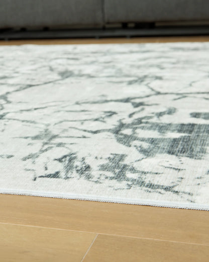 Tobinbury - Gray - Washable Large Rug - 8' x 10'