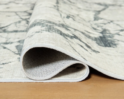 Tobinbury - Gray - Washable Large Rug - 8' x 10'