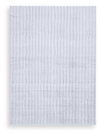 Worthley - Gray - Washable Medium Rug - 5' x 7'