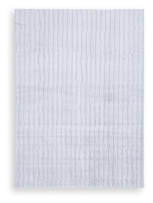 Worthley - Gray - Washable Medium Rug - 5' x 7'