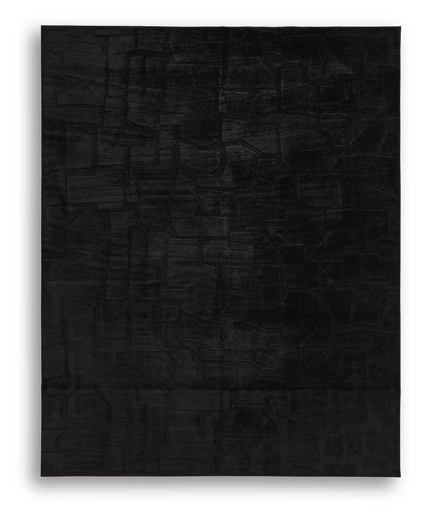 Gibbswell - Black - Washable Large Rug - 8' x 10'