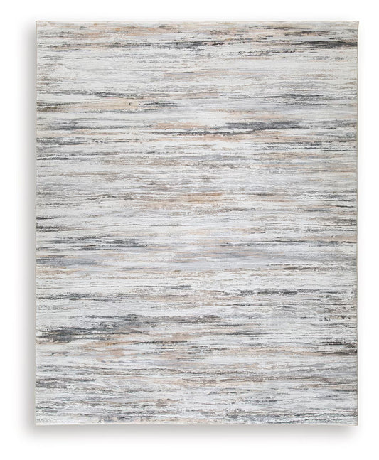 Nace - Gray / Brown / White - Large Rug - 8' x 10'