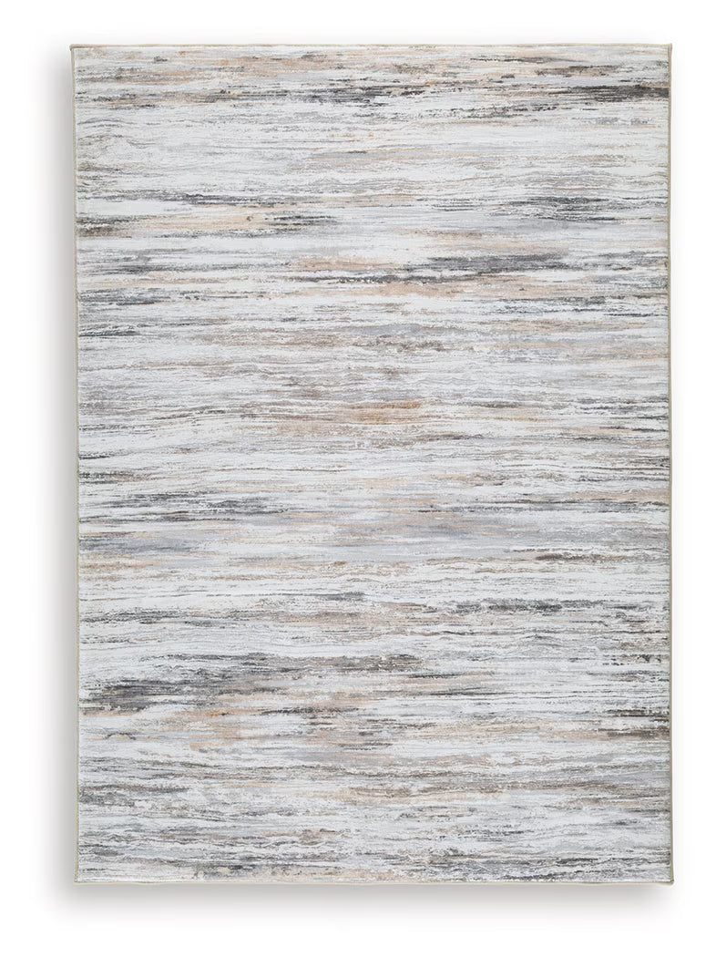 Nace - Gray / Brown / White - Medium Rug - 5' x 7'