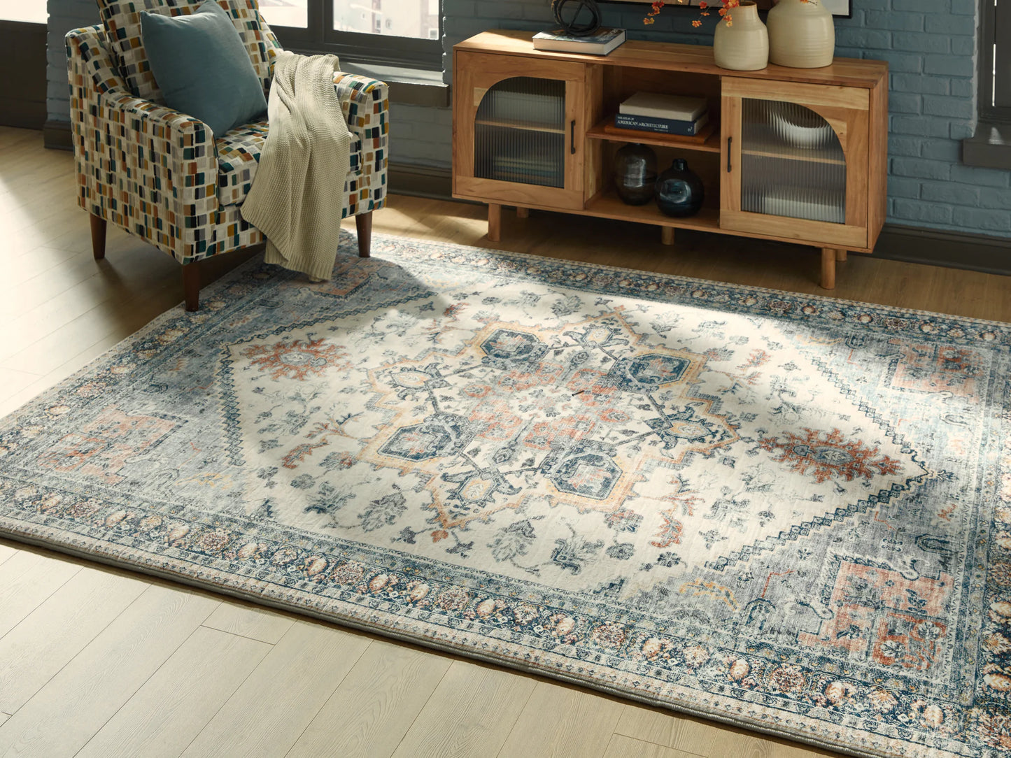 Wallney - Multi - Large Rug - 8' x 10'