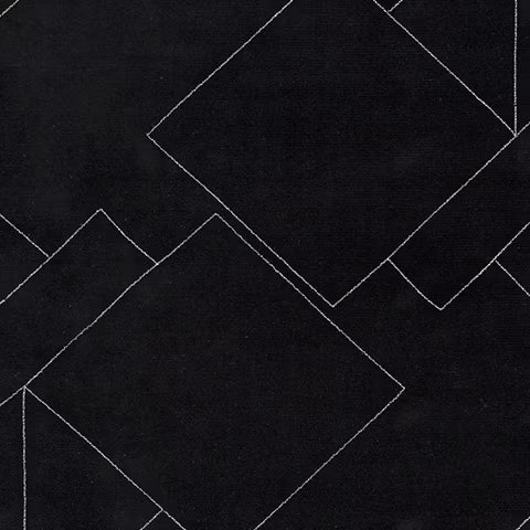Marav - Black / White - Large Rug - 8' x 10'