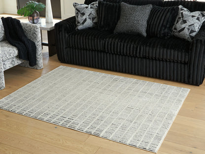 Turinwith - Ivory / Black - Medium Rug - 5' x 7'