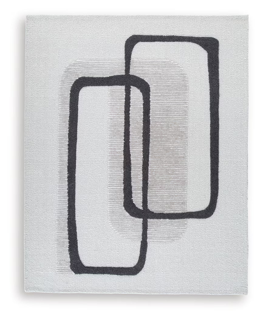 Davismour - Ivory / Taupe / Charcoal - Large Rug - 8' x 10'