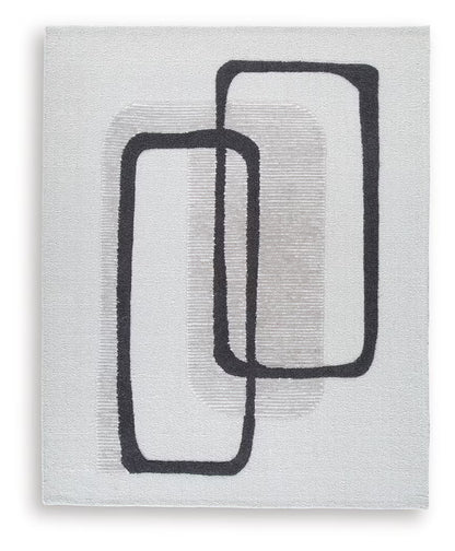 Davismour - Ivory / Taupe / Charcoal - Large Rug - 8' x 10'