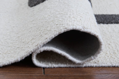 Davismour - Ivory / Taupe / Charcoal - Medium Rug - 5' x 7'