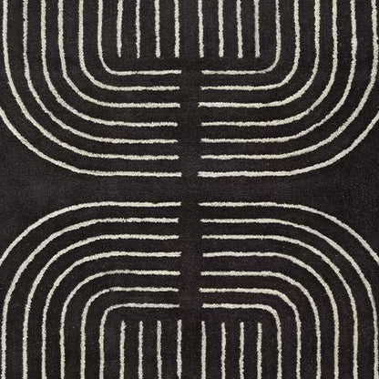 Eldonmore - Black / Ivory - Medium Rug - 5' x 7'