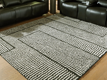 Kurtmen - Black / Ivory - Large Rug - 8' x 10'