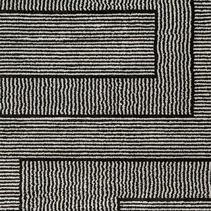 Kurtmen - Black / Ivory - Large Rug - 8' x 10'