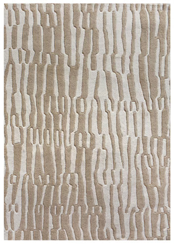 Corrbell - Beige / White - Medium Rug - 5' x 7'