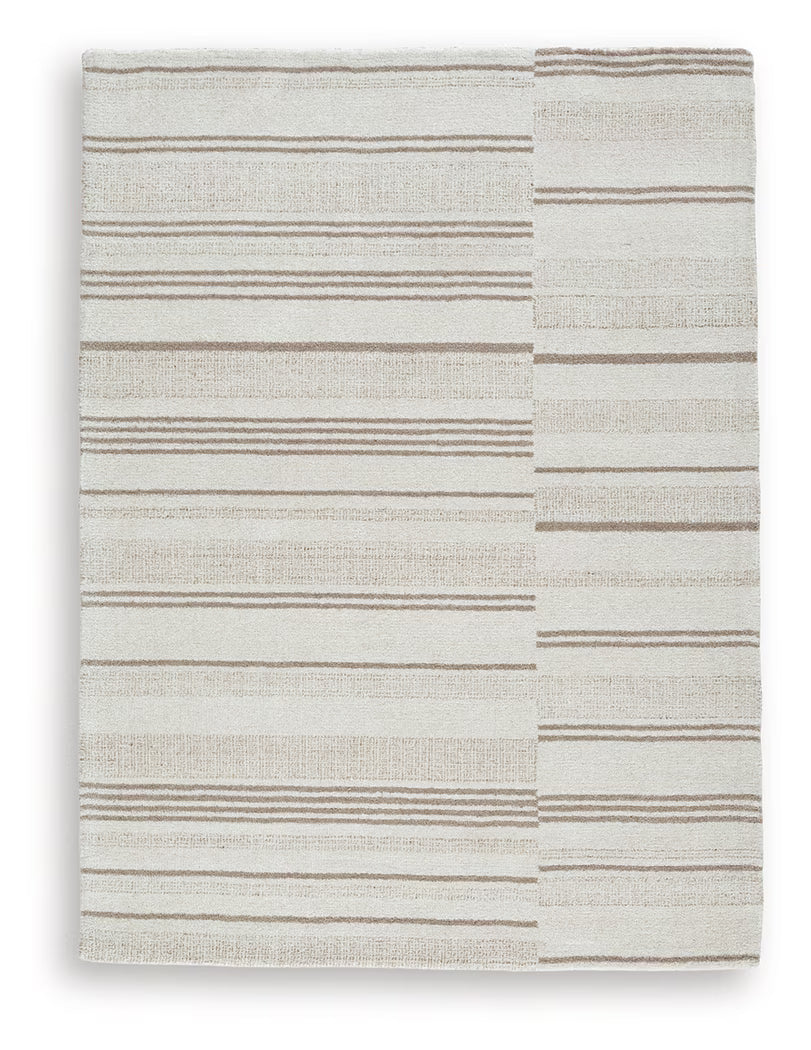 Gadence - Ivory / Tan - Medium Rug - 5' x 7'